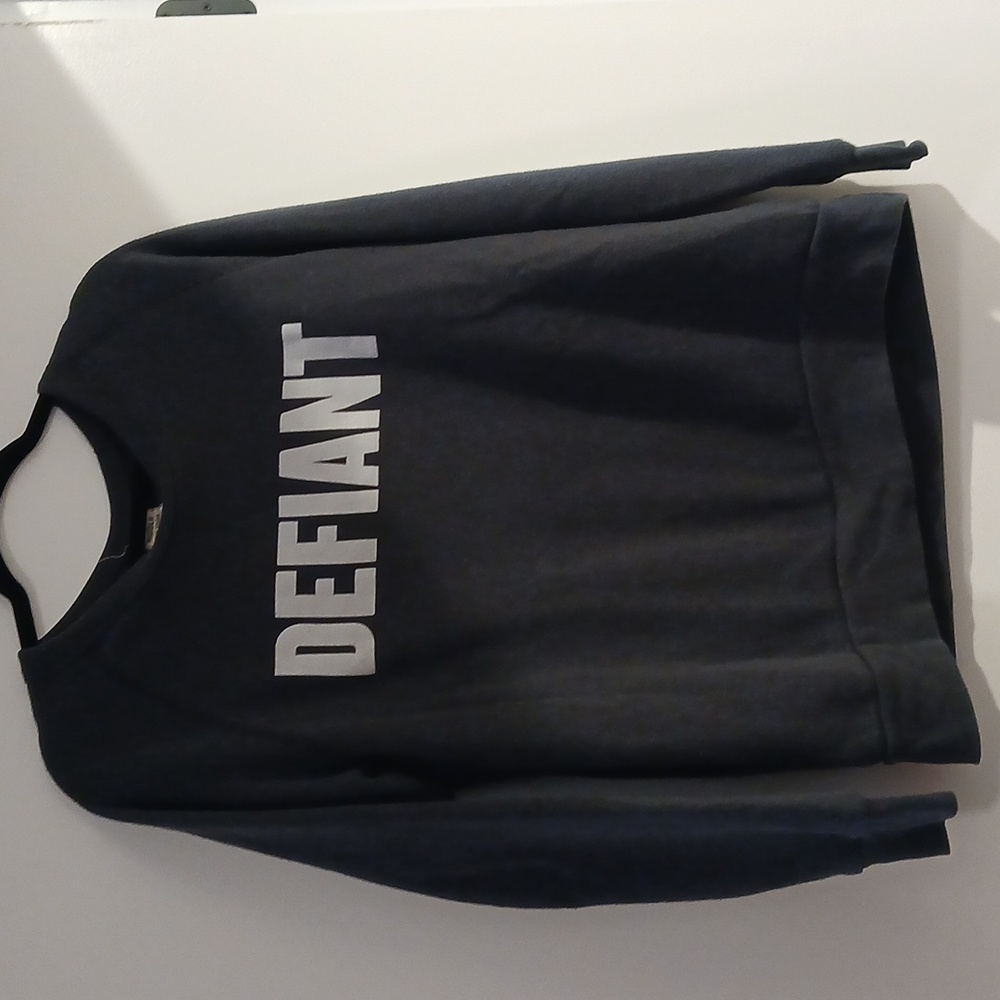 Gray 'Defiant' Sweatshirt
